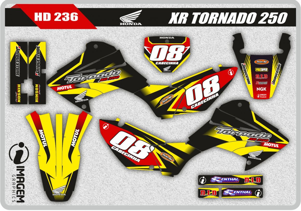 adesivos para moto de trilha tornado