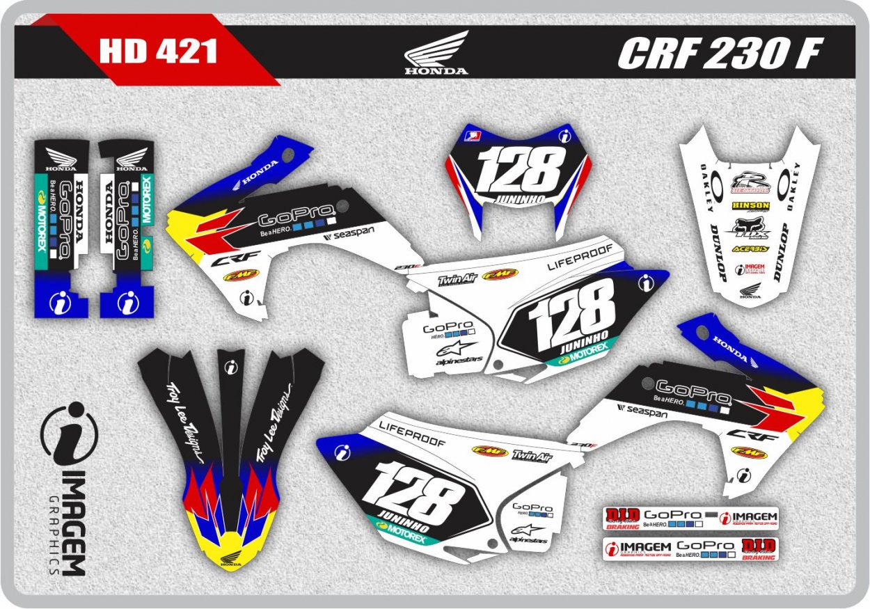 Imagem Graphics - Adesivos personalizados para motos off-road