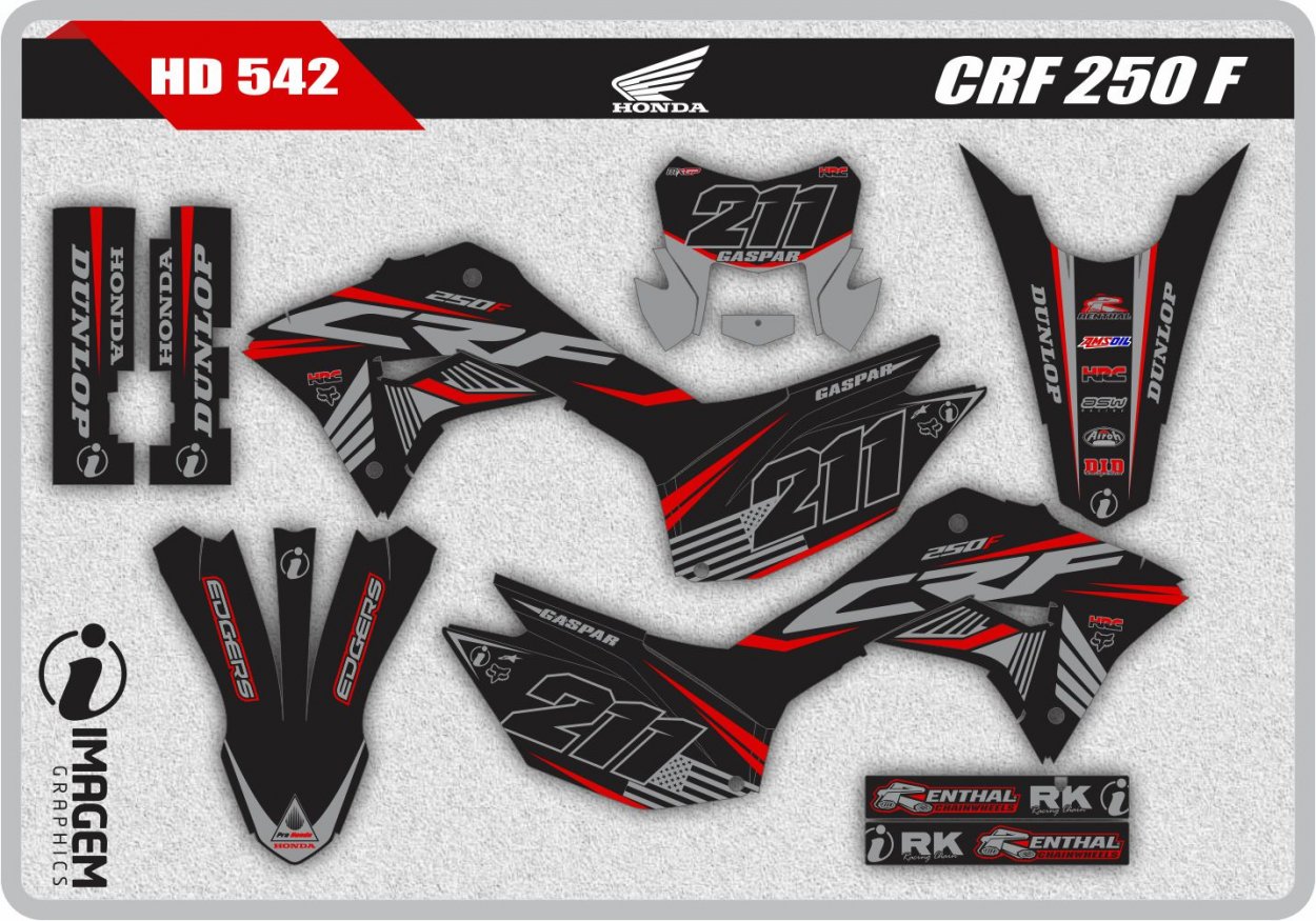 Imagem Graphics - Adesivos personalizados para motos off-road