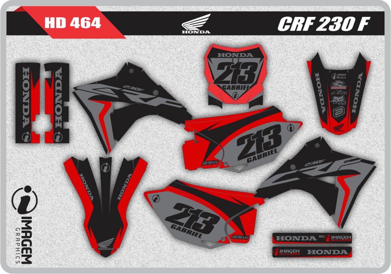 Imagem Graphics - Adesivos personalizados para motos off-road